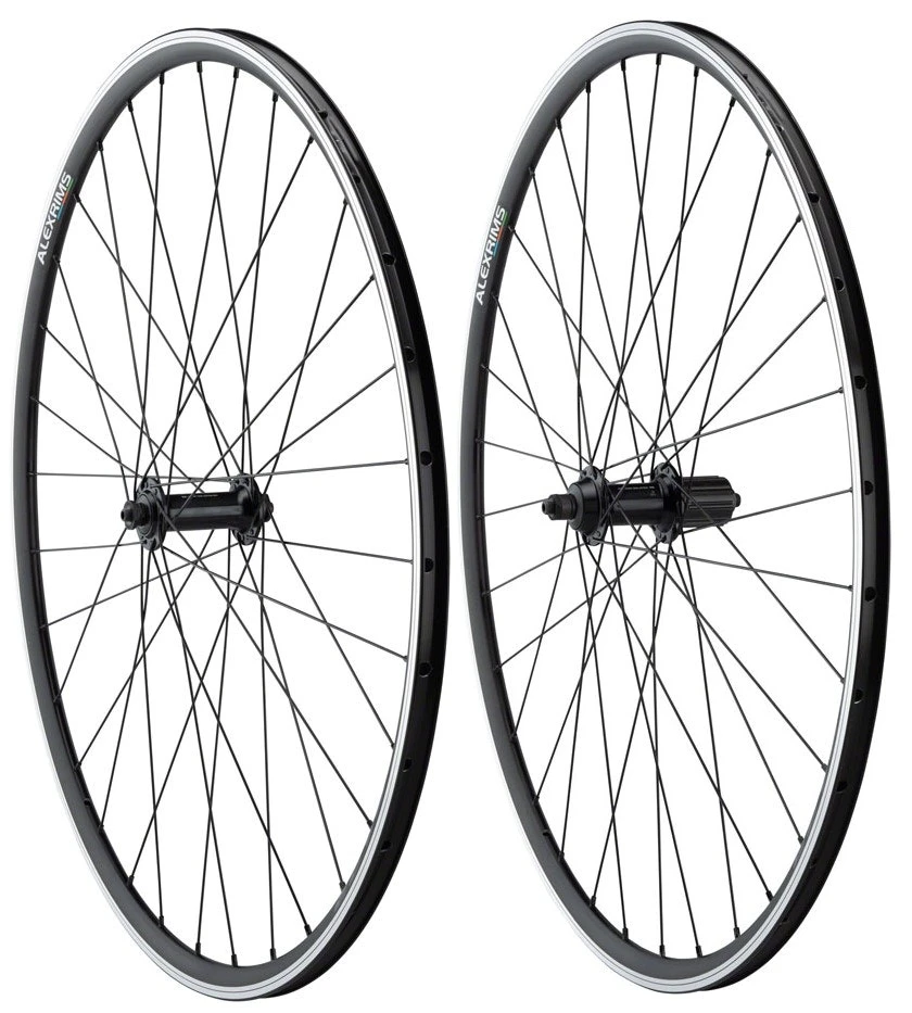 Alexrims Alex DA22 Black Road Bike Wheels Wheelset 32h Shimano Hubs 8-11 Speed 100-130mm 1 Alexrims Alex DA22 Black Road Bike Wheels Wheelset 32h Shimano Hubs 8-11 Speed 100-130mm