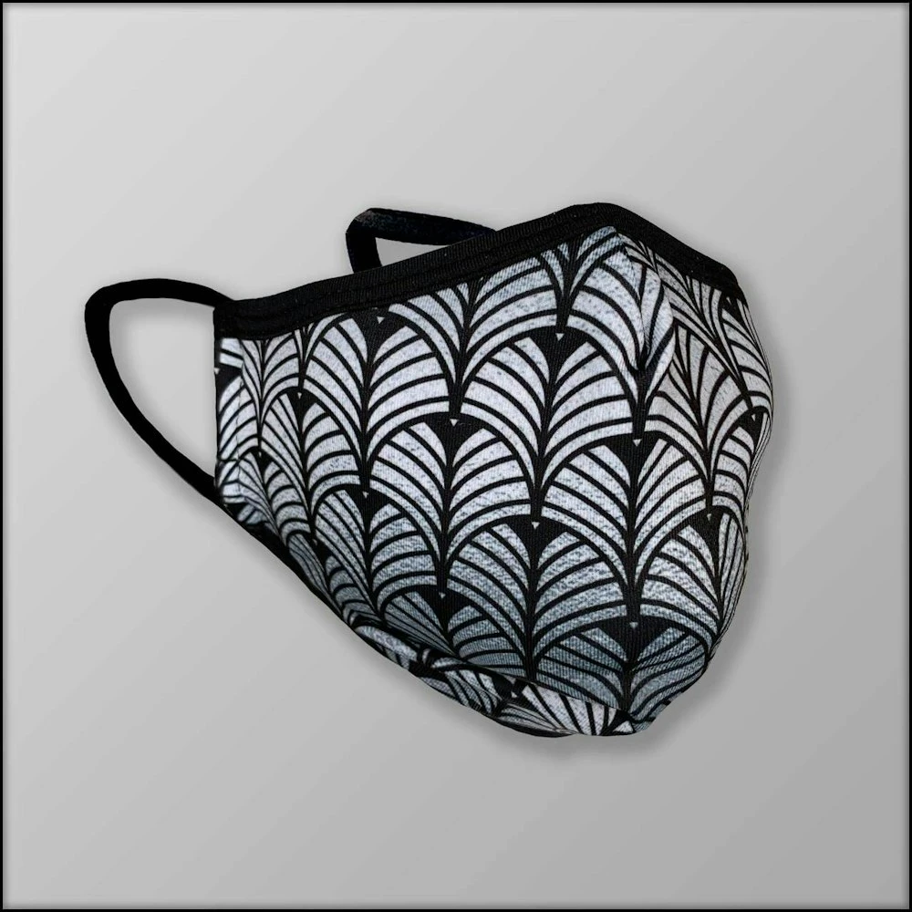 INKnBURN Silver Deco 3-Layer Face Mask 2 INKnBURN Silver Deco 3-Layer Face Mask - Image 2